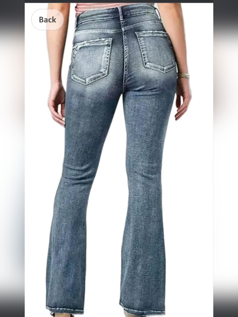 🛼Retro Side Button Flare Jeans🛼
